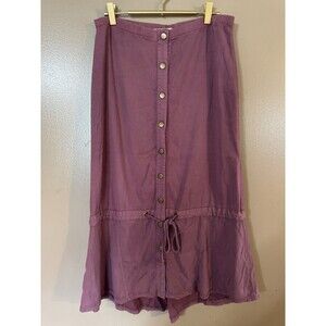 XCVI  Women’s Mauve Snap Drawstring Hem Elastic Waist Skirt Size S